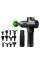 Ударний перкусійний масажер Massage Gun Max - 30 режимів +12 насадок + запасна батарея + кейс (Чорний)