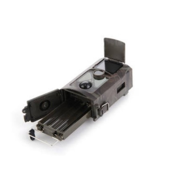 Фотопристрій Suntek HC 550A з датчиком руху та нічною зйомкою, дальність 25 м, кут огляду 120°, захист від вологи IP54.