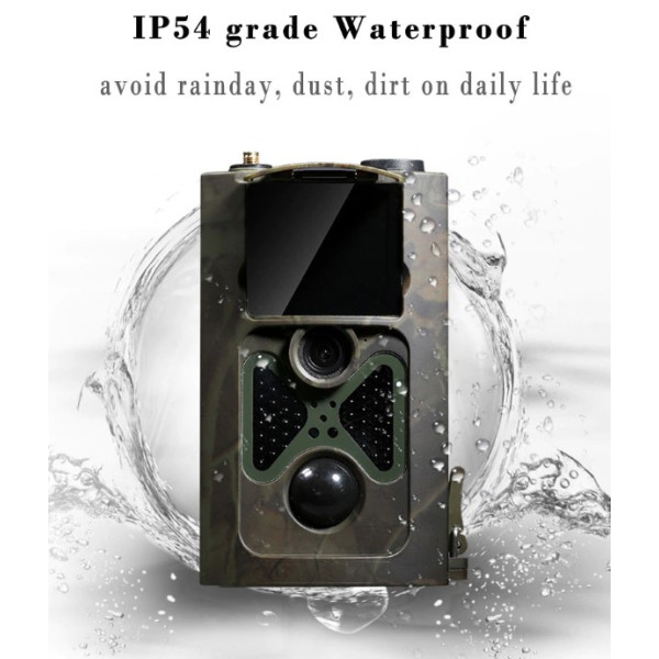 Фотопастка Suntek HC 550M/G з дальністю 25 м, кутом огляду 120°, датчиком руху, GSM модулем 3G, нічною зйомкою та можливістю запису фото і відео.