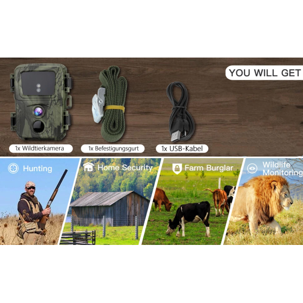 Фотопастка Suntek Mini 600: датчик руху, нічна зйомка, захист IP65