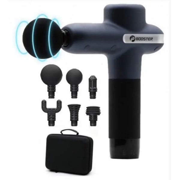 Професійний перкусійний ударний масажер Booster Lightsaber U1 (24V) (Чорний)