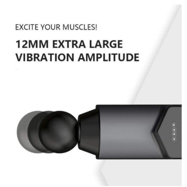 Перкусійний масажер Booster T для м'язів і тригерних точок, 6 насадок, акумулятор 2000 мАг