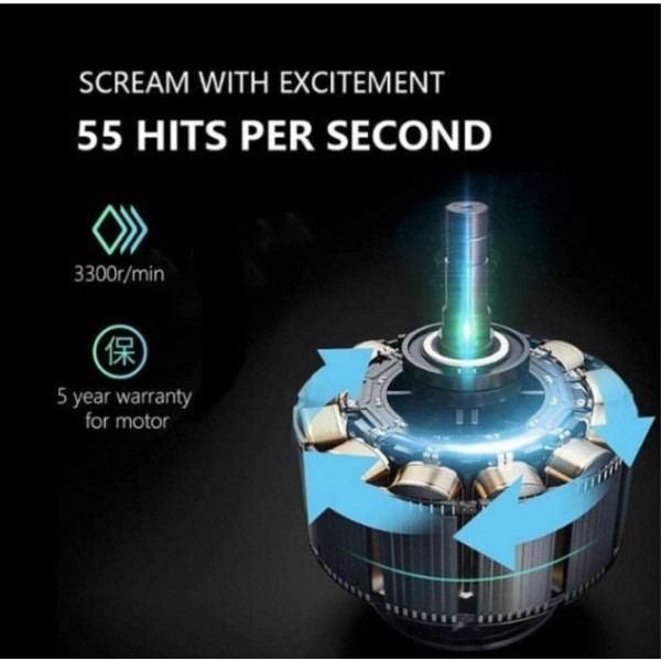 Перкусійний масажер Booster T для м'язів і тригерних точок, 6 насадок, акумулятор 2000 мАг