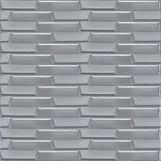 3D панель самоклеюча кладка 770х700х5мм Срібло (034) SW-00000217