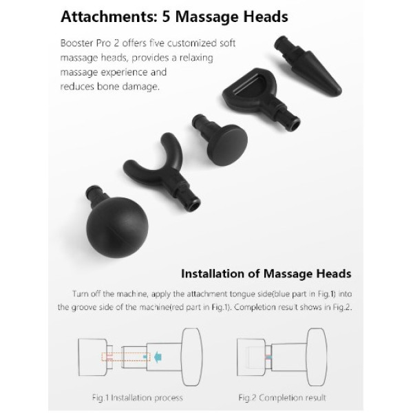 Професійний перкусійний масажер Booster Pro 2 для ефективного відновлення м'язів