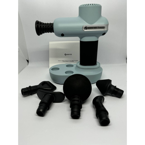 Портативний перкусійний масажер Booster Lightsaber Mini Green з подарунковим кейсом