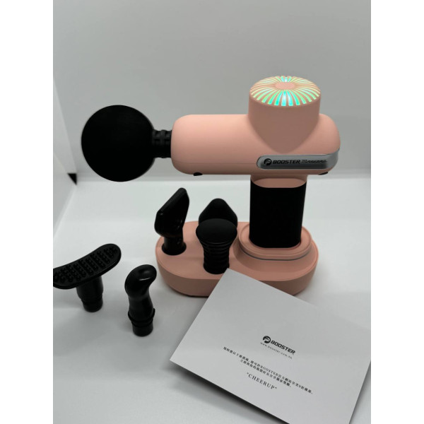 Компактний перкусійний масажер Booster Lightsaber Mini Rose з подарунковим кейсом