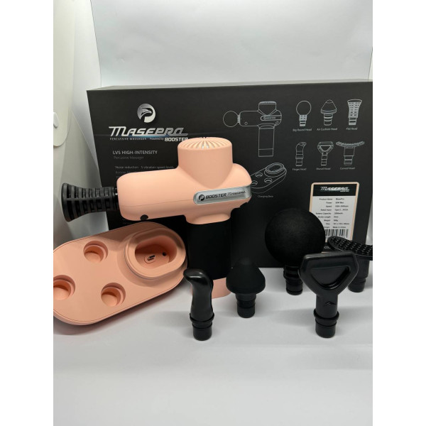 Компактний перкусійний масажер Booster Lightsaber Mini Rose з подарунковим кейсом