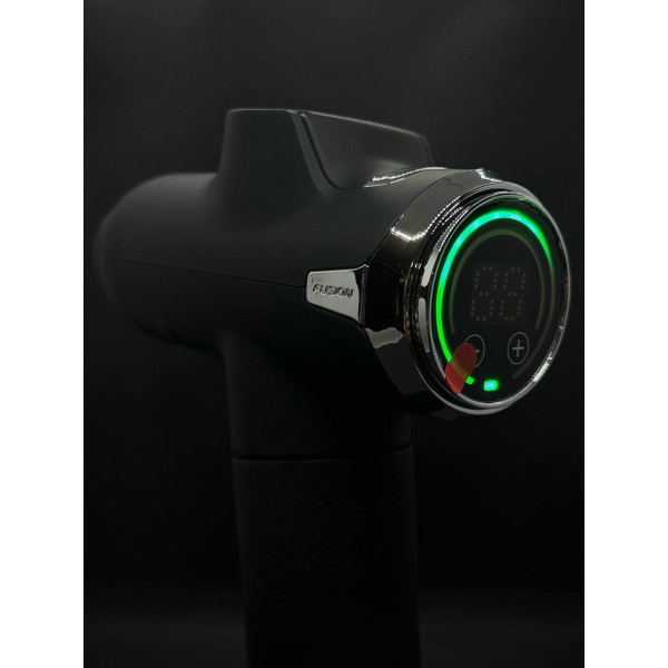 Професійний ударний перкусійний масажер Booster Fusion Black Pro – чорний, для масажу тіла.