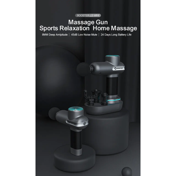 Компактний перкусійний масажер Booster Lightsaber Mini з зарядною станцією