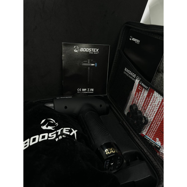 Компактний перкусійний масажер Boostex Pro Max 2 з 21 насадкою в кейсі