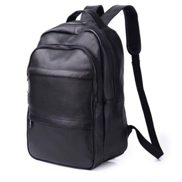 Чоловічий рюкзак для ноутбука та документів 28х42х18, сумка на спину з натуральної шкіри Tiding Bag B2-37342A