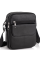 Шкіряна чоловіча сумка 17х21х5, барсетка через плече Tiding Bag 4134A чорна