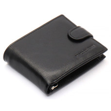 Чорне шкіряне чоловіче портмоне із затискачем для грошей Marco Coverna MC-2006H-1
