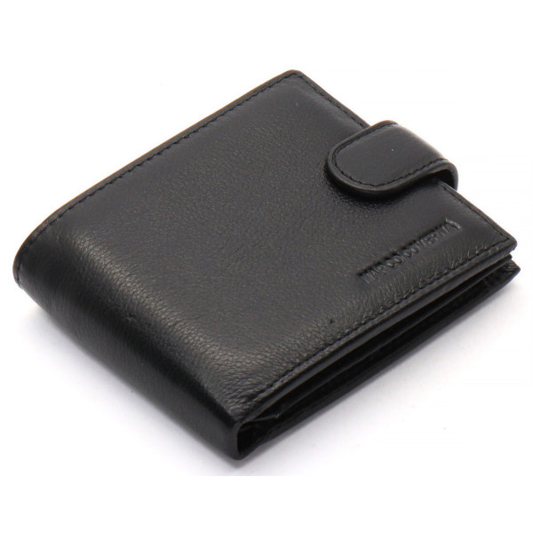 Чорне класичне портмоне з натуральної шкіри Marco Coverna MC-2003-1