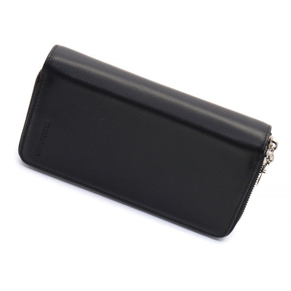 Чорний чоловічий клатч на дві блискавки з натуральної шкіри Marco Coverna MC-801-1