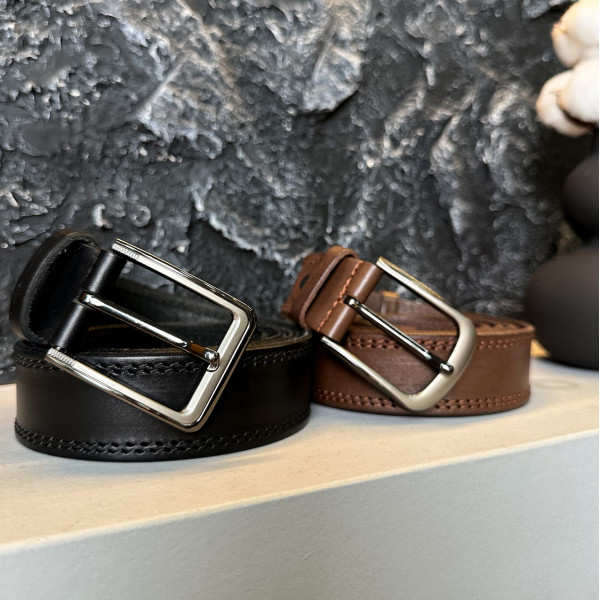 Чоловічий шкіряний ремінь