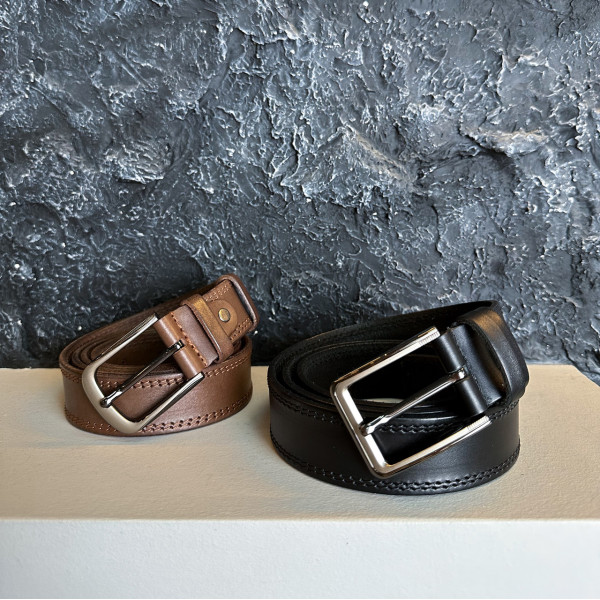 Чоловічий шкіряний ремінь
