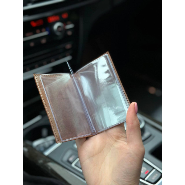 Шкіряна обкладинка для ID-паспорта та водійських прав 2186-1B