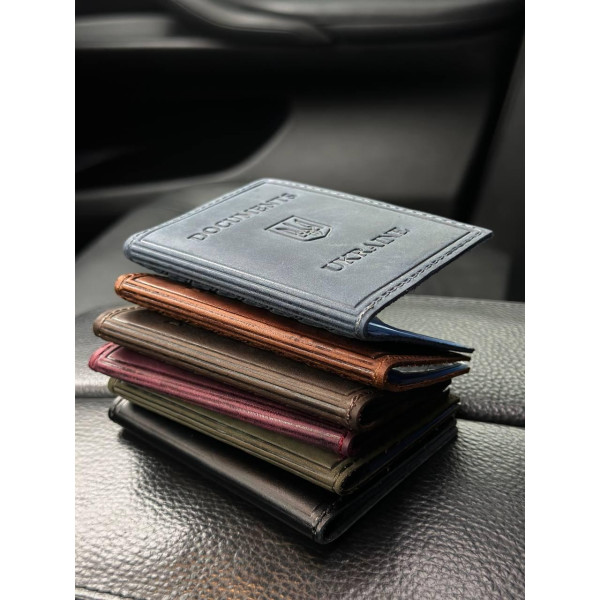 Шкіряна обкладинка для ID-паспорта та водійських прав 2186-1B