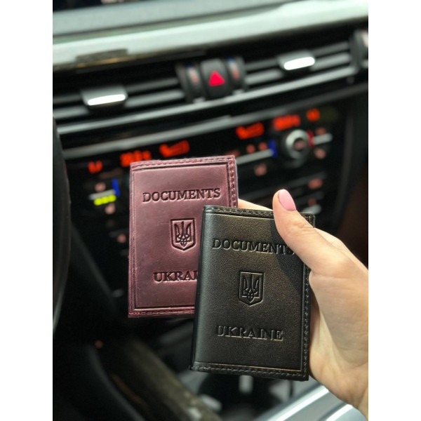 Шкіряна обкладинка для ID-паспорта та водійських прав 2186-1B