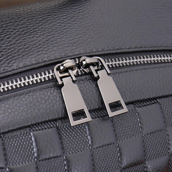 Рюкзак чоловічий шкіряний 30х41х15, міський наплічник для ноутбука та документів Tiding Bag 63989 чорний