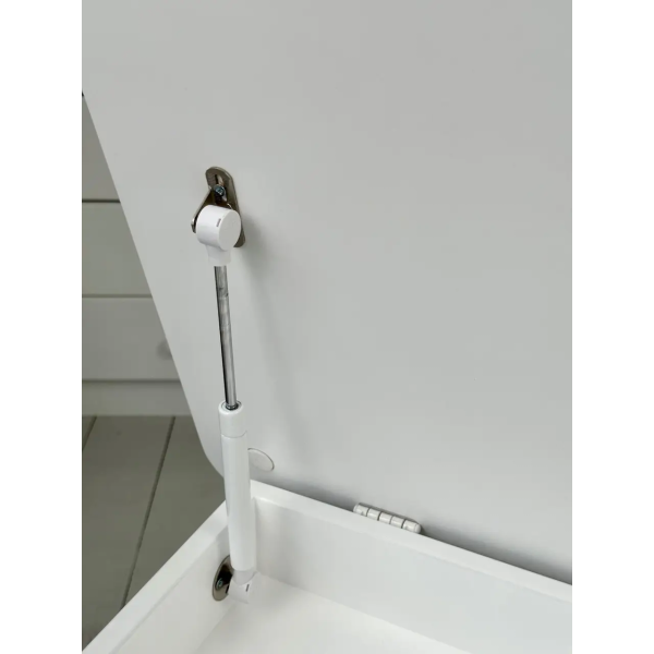 Столик з відкидним верхом 53х60х45 і стільчик медвежа 26.5х26х25, стіл та стілець для злопчика від 1 року, білий