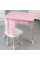 Стіл прямокутний з ящиком для речей 46х60х45 і стілець метелик 26.5х26х25, столик та стільчик в дитячу, рожевий з білим