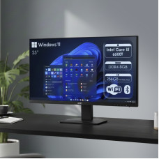 Моноблок Неттоп HP EliteDesk 800 G3 s1151 (Core i5-6500T/ DDR4 8GB/ SSD256GB M.2/ Wi-Fi); Монітор 25" MSI PRO MP252 (9S6-3PC4CT-008)