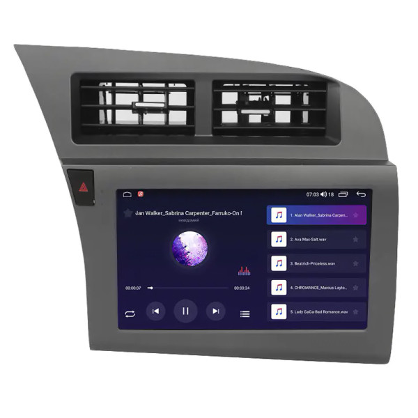 Штатная магнитола Lesko для Audi RS 6 II (C6) 2007-2012 экран 9" 4/32Gb 4G Wi-Fi GPS Top