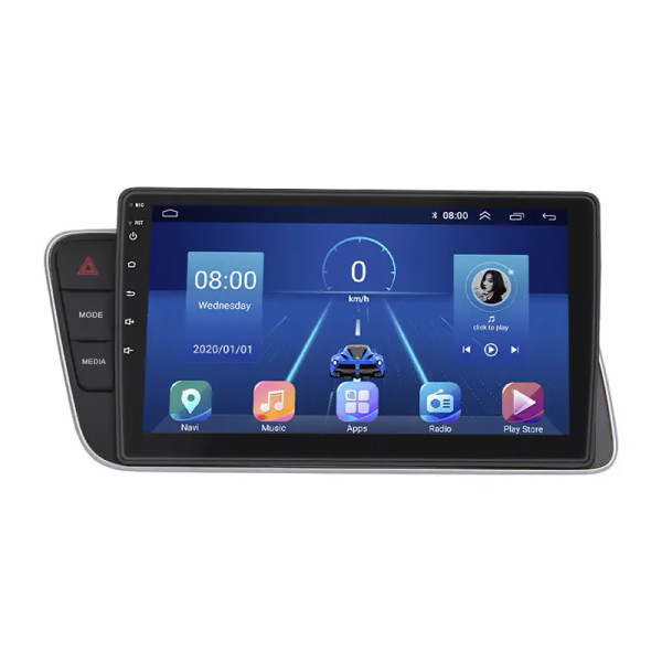 Штатная магнитола Lesko для Audi Q5 I (8R) ver. Low 2008-2012 экран 9" 2/32Gb 4G Wi-Fi GPS Top