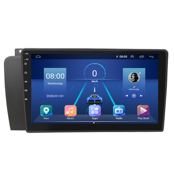 Штатная магнитола Lesko для Volvo S60 I Рестайлинг 2004-2009 экран 9" 4/32Gb 4G Wi-Fi GPS Top