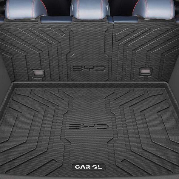 Защитная накладка BYD Yuan Plus 2022-2025 в багажник на задние спинки сидений