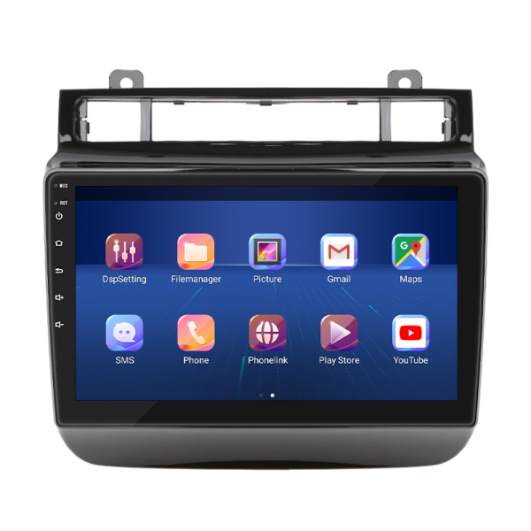 Штатная магнитола Lesko для Volkswagen Touareg II Рестайлинг 2014-2018 экран 9" 4/32Gb 4G Wi-Fi GPS Top