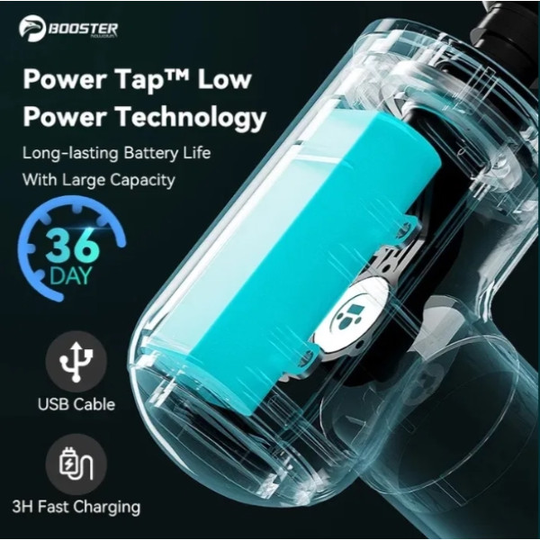 Бездротовий ударний масажер Booster MINI V3 (5 насадок)