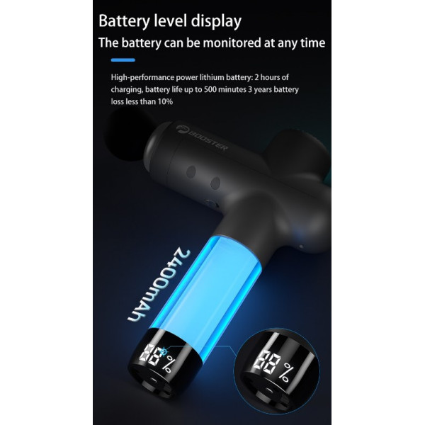 Професійний перкусійний масажер Booster Lightsaber (24v) для масажу тригерних точок.