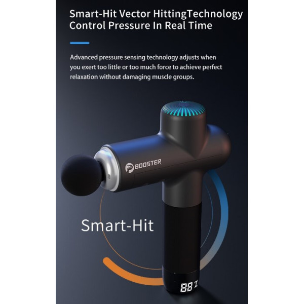 Професійний ударний масажер Booster Lightsaber (24V) для тіла – ефективний пристрій для відновлення та розслаблення м'язів.