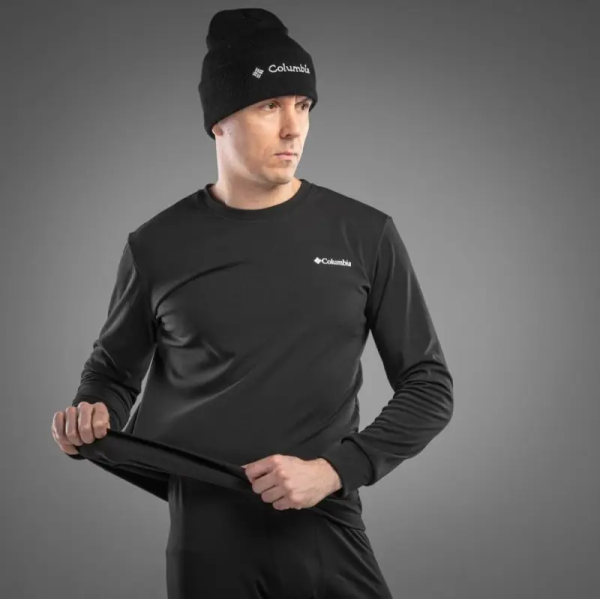 Чоловіча термобілизна Columbia тепла для повсякденного носіння та активного відпочинку, чорна Только 2 дня до конца распродажи