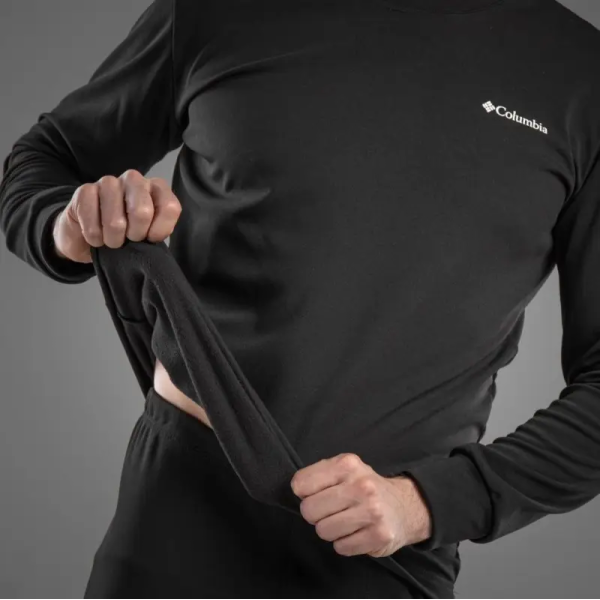 Чоловіча термобілизна Columbia тепла для повсякденного носіння та активного відпочинку, чорна Только 2 дня до конца распродажи