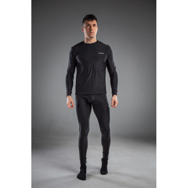 Чоловіча термобілизна Columbia тепла для повсякденного носіння та активного відпочинку, чорна Только 2 дня до конца распродажи