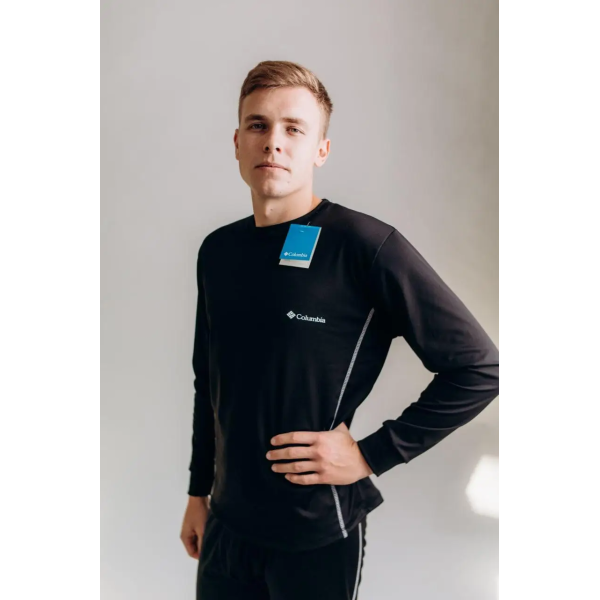 Чоловіча термобілизна Columbia тепла для повсякденного носіння та активного відпочинку, чорна Только 2 дня до конца распродажи