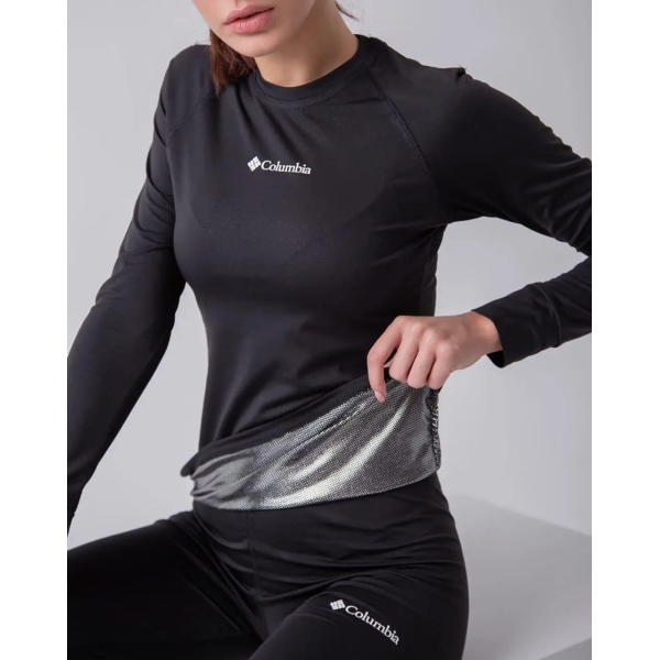 Жіноча термобілизна Columbia зимова OMNI-HEAT / Комплект термоодежі для спорту та холоду, чорний колір Последний шанс 2 дня акции