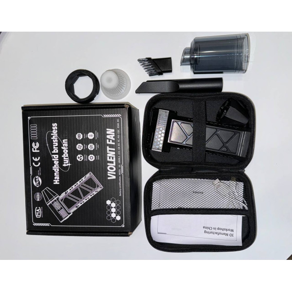 Акумуляторний ручний турбовентилятор-пилосос Fun Turbo 2 для видалення пилу з кейсом