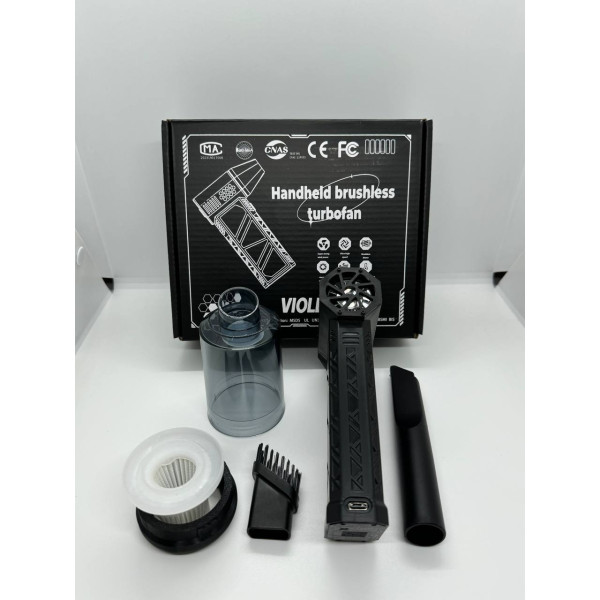 Акумуляторний ручний турбовентилятор-пилосос Fun Turbo 2 для видалення пилу з кейсом
