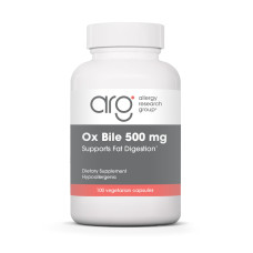 Екстракт бичачої жовчі (Ox Bile), Allergy Research, 500 мг, 100 капсул