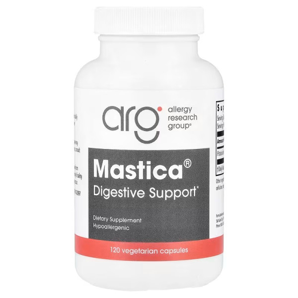 Смола мастикового дерева, Mastica, Digestive Support, Allergy Research Group, підтримка травлення, 120 вегетаріанських капсул (0,5 г на капсулу)