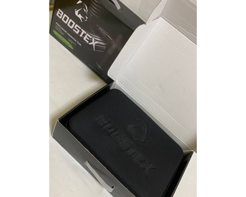 Увага новинка. Ударний перкусійний масажер Boostex PRO MАХ-30 режимів +20 насадок +запасна батарея 2500am/h +кейс (Чорний)