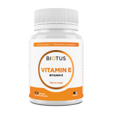 Вітамін Е, Vitamin Е, Biotus, 100 мг, 100 капсул