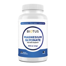 Магній гліцинат, Magnesium Glycinate, Biotus, 350 мг, 120 капсул