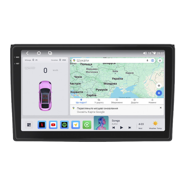 Штатная магнитола Lesko для Audi S4 I (B5) 1997-2001 экран 9" 4/64 QLED CarPlay 4G Wi-Fi GPS 360 Prime